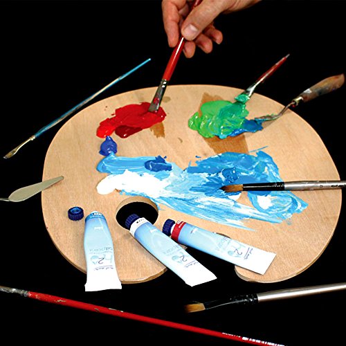 8 Pack Premium H2O Water Mixable Oil Paint Set, 18ml Tubes. Mixable with a Range of Mediums. Easily Washes Up with Water.