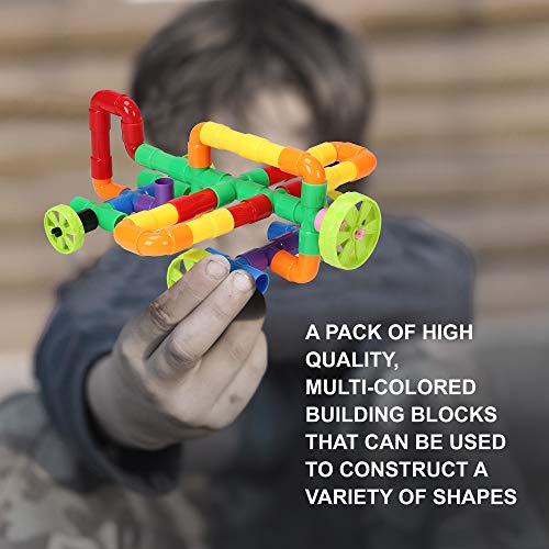 STEM Building Blocks Toy for Kids, Educational Toddlers Preschool Brain Toy Kit, Constructions Toys for 3 4 5 6 7 8 Years Age Boys and Girls – Creativity Kids Materials Toys