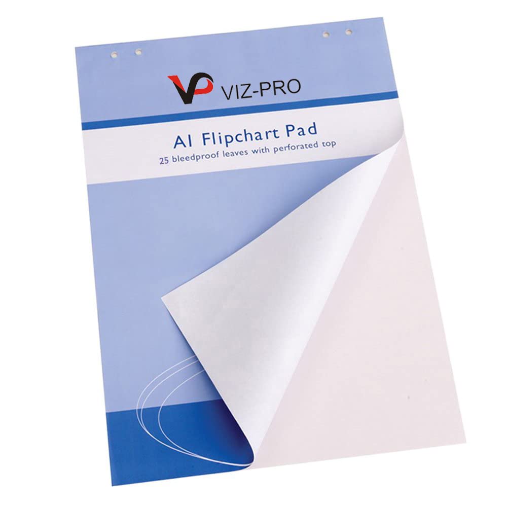 25-Sheets/Pad Standard Easel Pads, A1 Flipchart Paper Pad, 23 x 32 Inches,