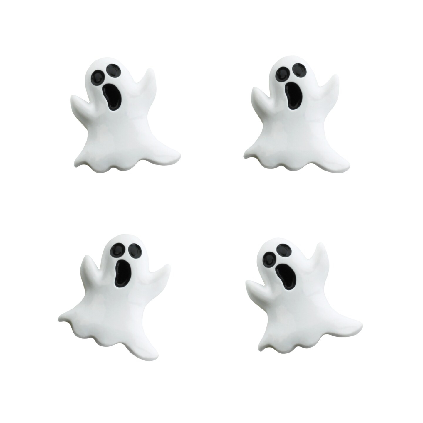 Halloween White Ghost Flatback Craft Embellishments (4 pcs) | Michaels