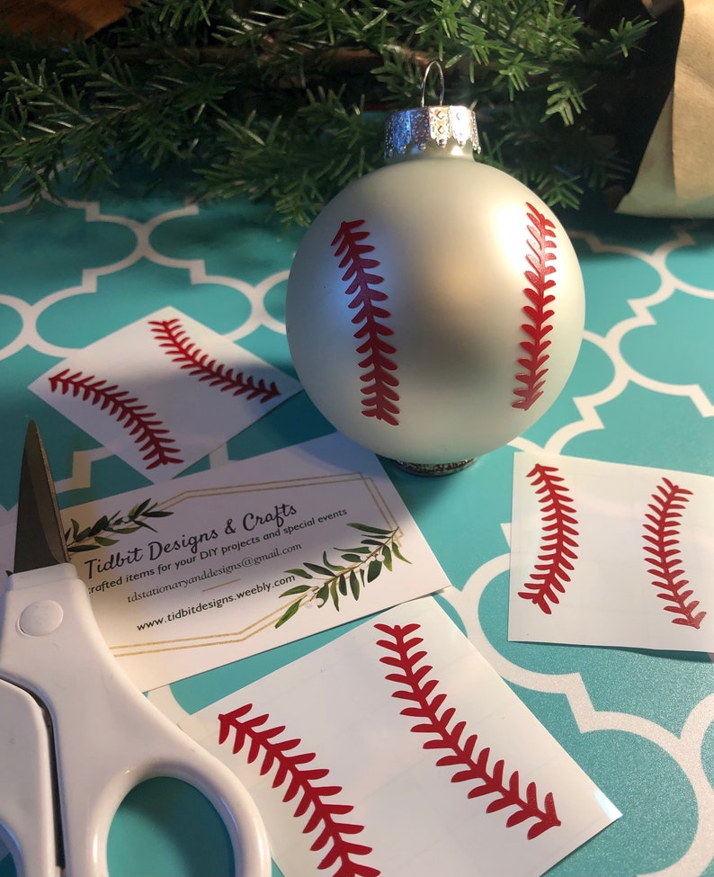 Baseball Stitching Decal Sheet