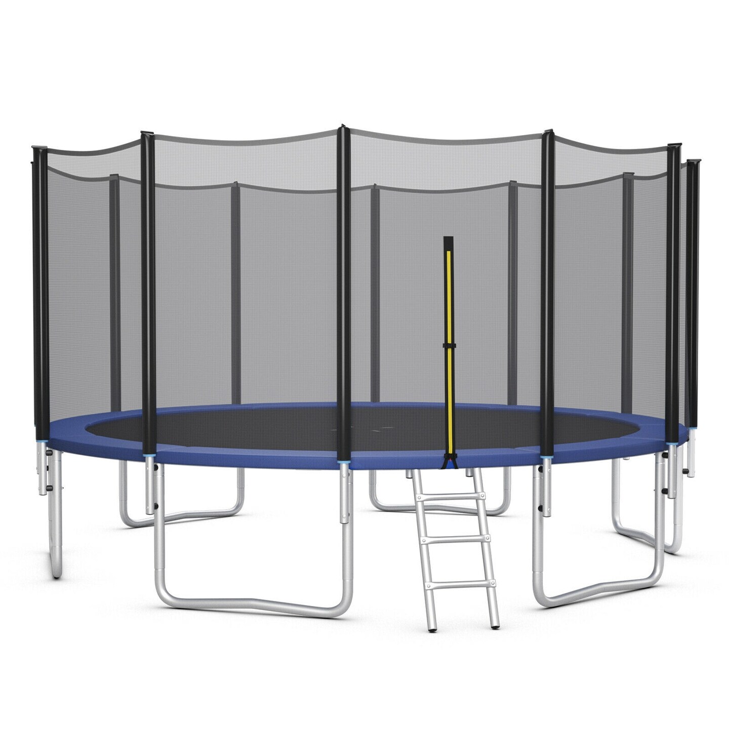 Outdoor Trampoline Bounce Combo with Safety Closure Net Ladder