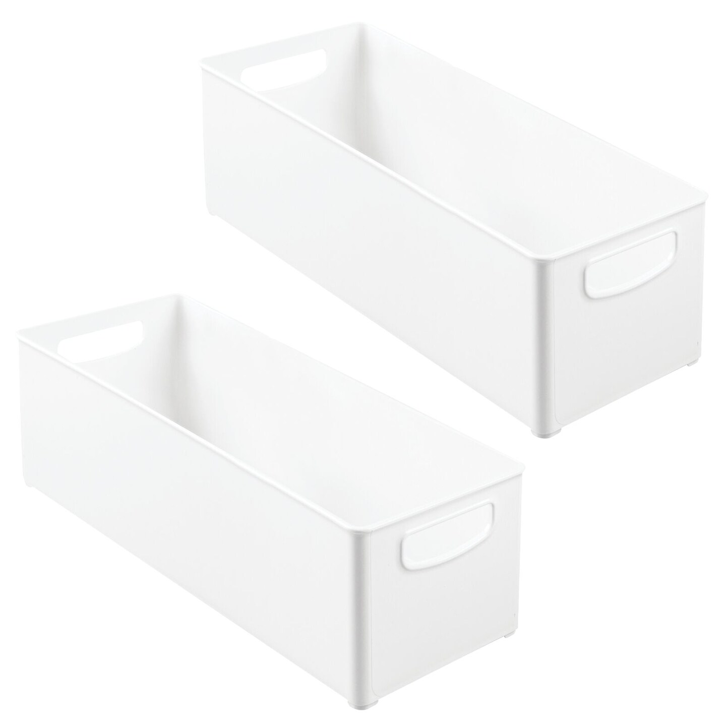 MDesign Plastic Stackable Kitchen Organizer Storage Bin