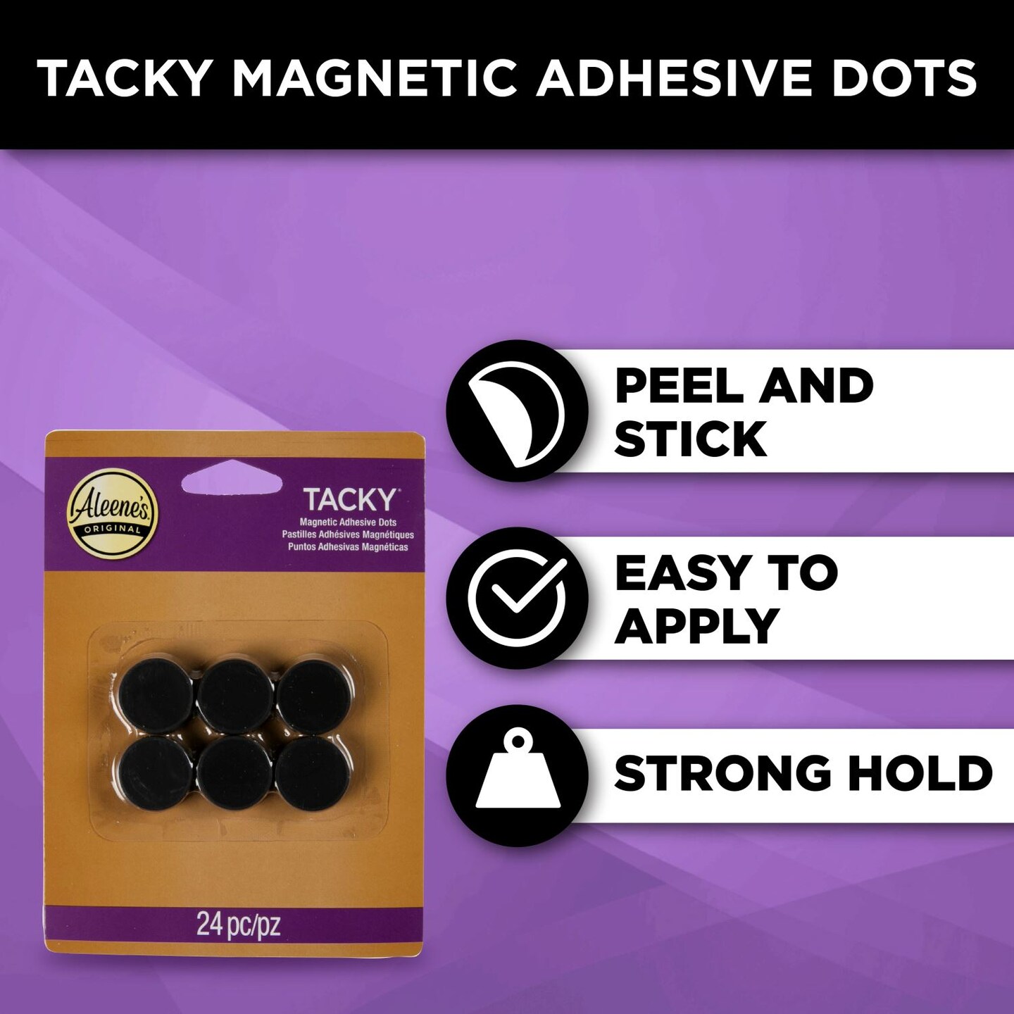 Aleene&#x27;s Tacky Magnetic Adhesive Dots 24 Pack