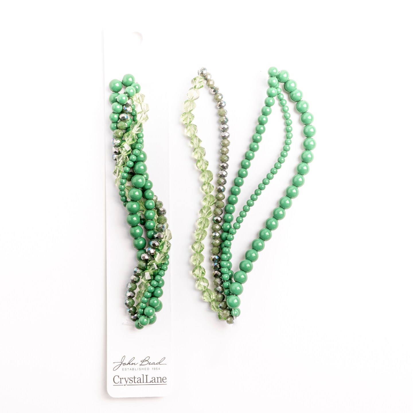 Crystal Lane DIY Holly Twisted Glass & Pearls Beads, 5 Strands