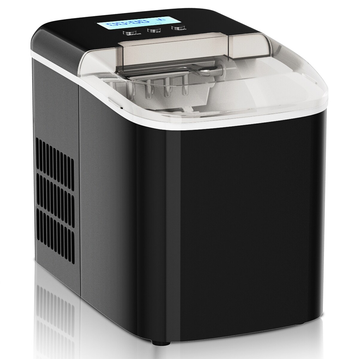 Countertop LCD Display Ice Maker with Ice Scoop