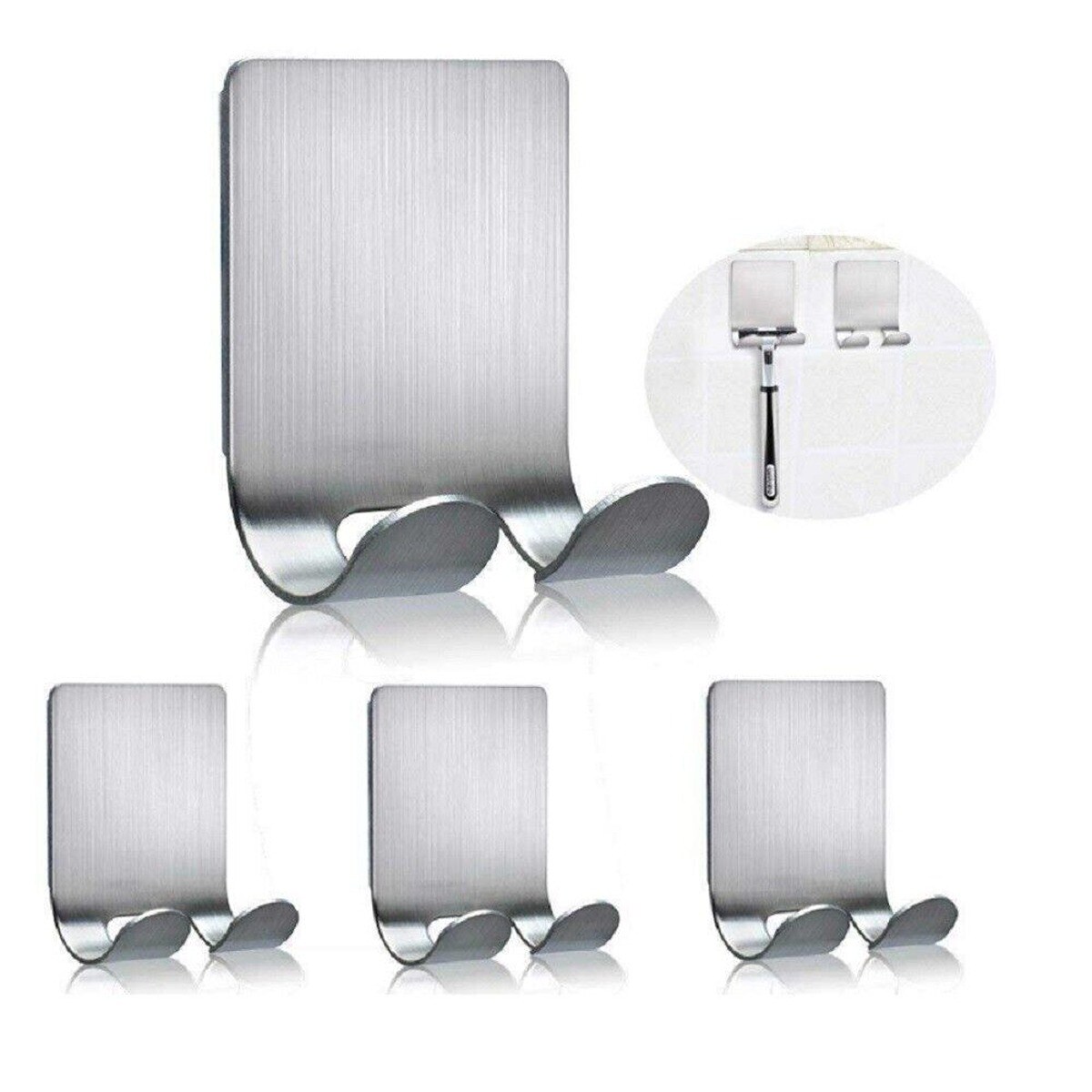 Adhesive Stainless Steel Razor Holder 4 pcs Michaels