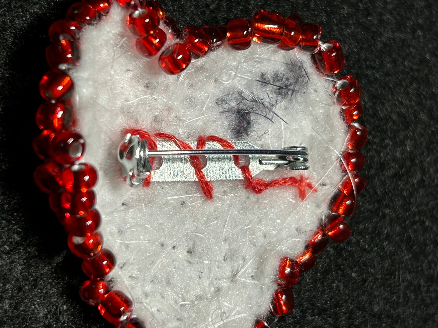 Heart Red Valentines Red Beads Stock Photo 1016940289
