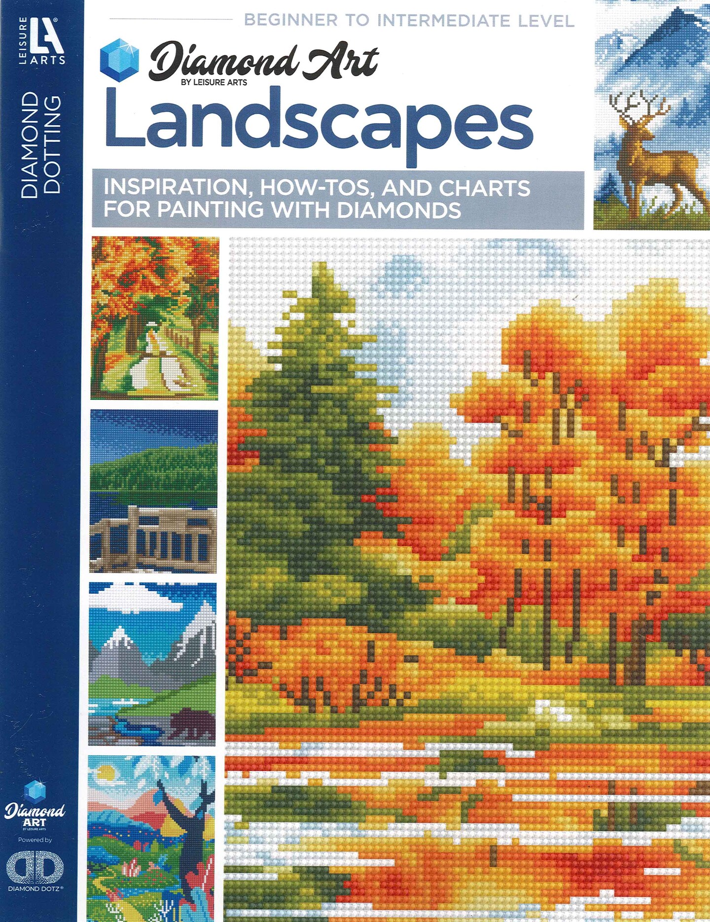DIAMOND ART BY LEISURE ARTS Landscapes Painting Chart and Idea Diamond Dotting Book