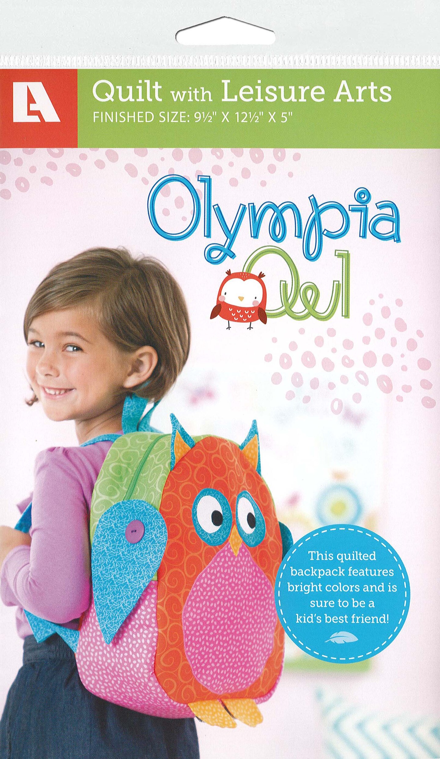 Leisure Arts Olympia Owl Backpack Quilting Pattern