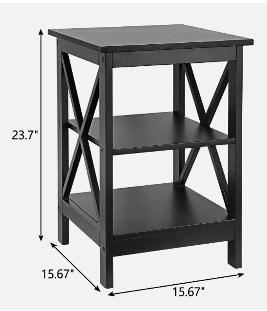 Sofa X-Design LivingRoom Furniture Side End Storage Shelf 24 Inch End Table