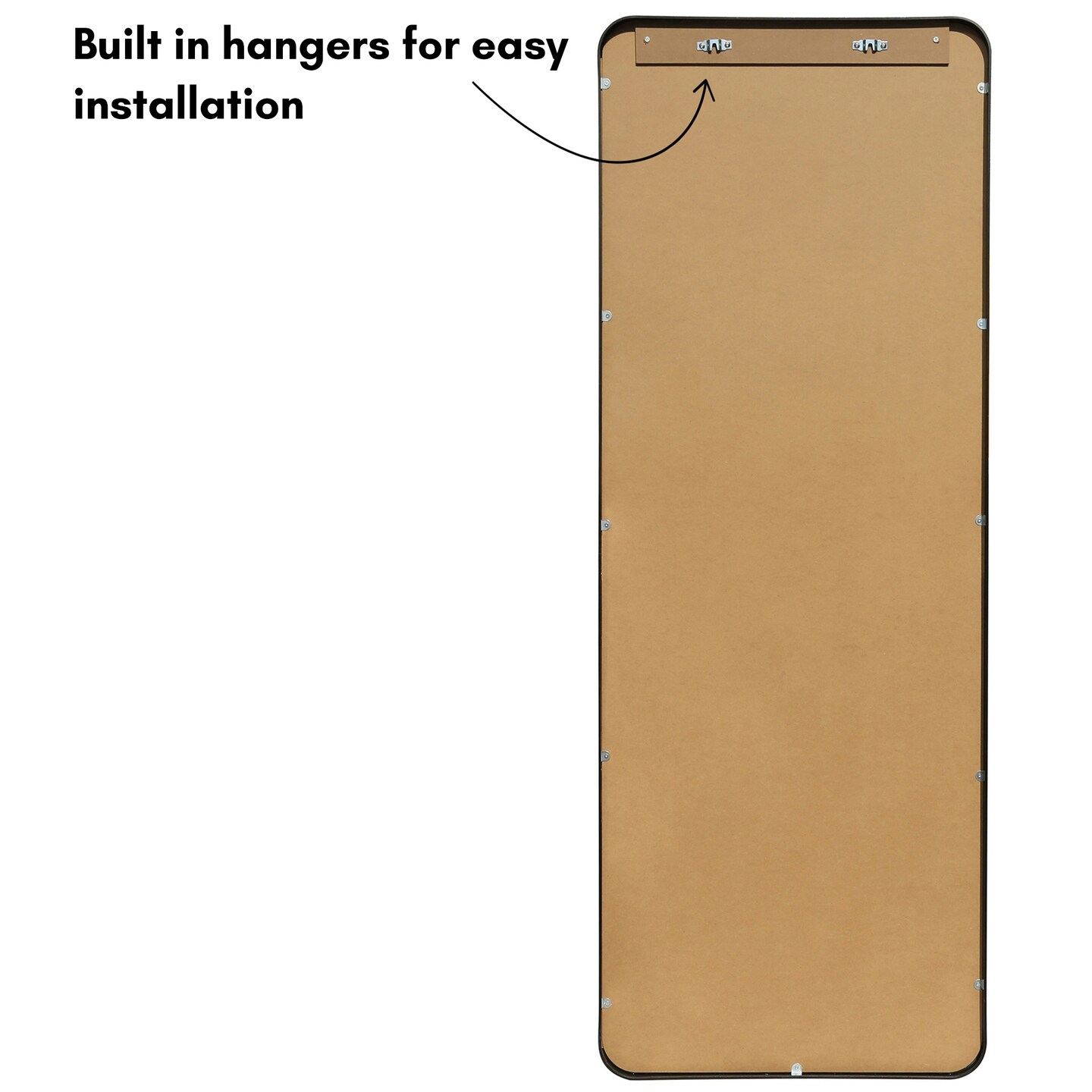 Americanflat Framed Round Mirror - Circle Mirror for Bathroom, Bedroom, Entryway, Living Room - Large Black Circle Mirror for Wall Décor