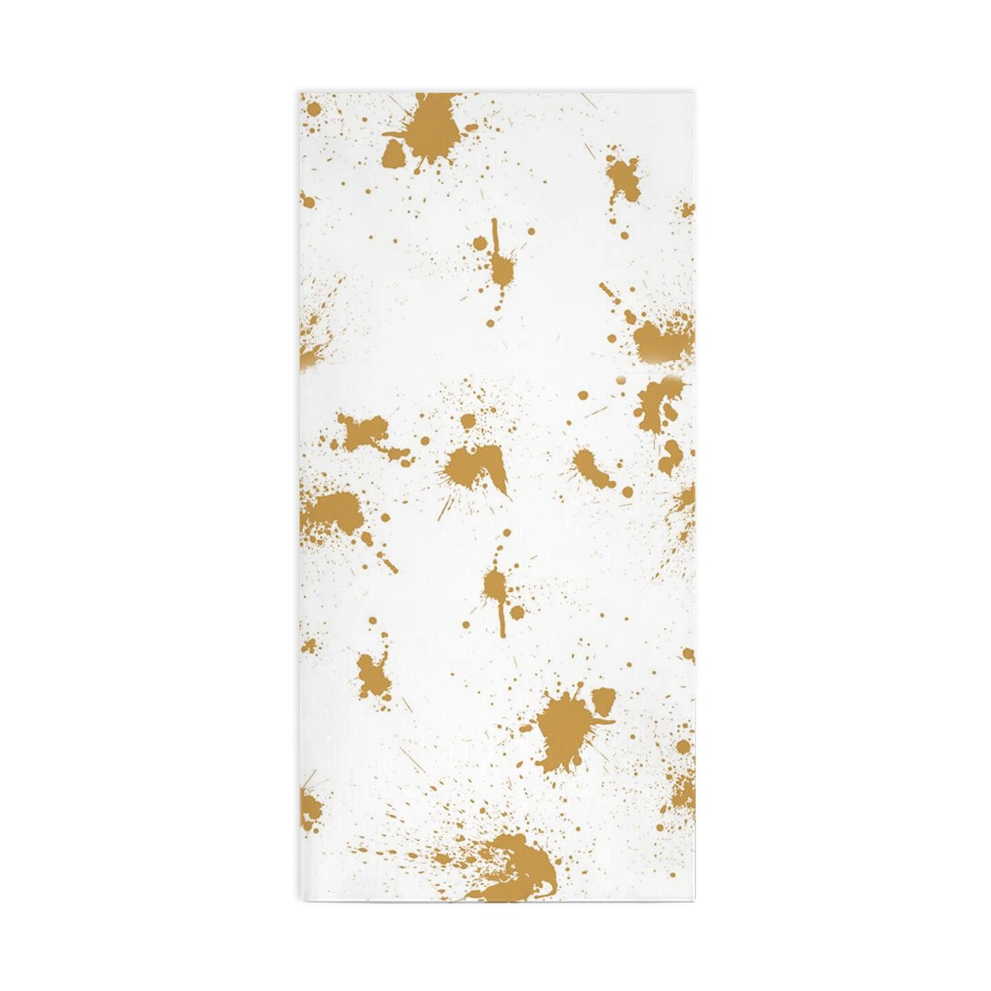 White with Gold Paint Splatter Paper Dinner Napkins (600 Napkins)