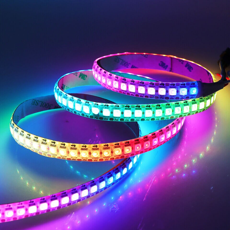 WS2812B 5V 5050 RGB LED Strip 1-5M 30 60 144 150 300 Leds Individual