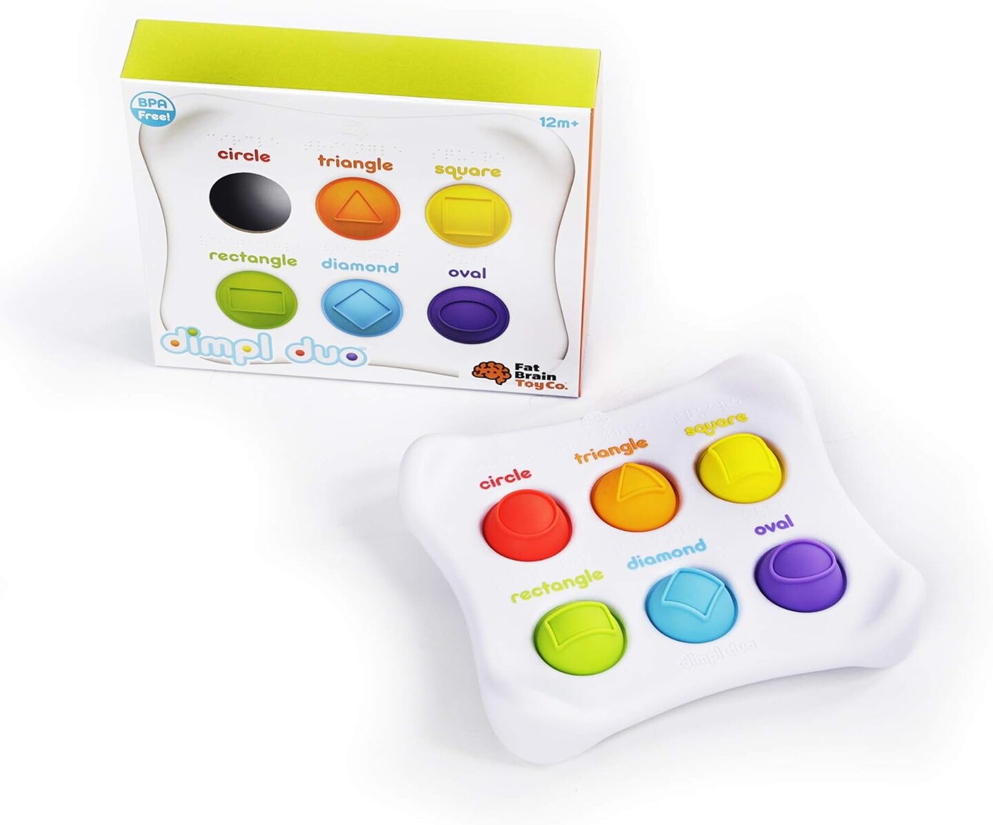 Fat Brain Toys Dimpl Duo - Early-Learning Sensory Toy for Babies & Toddlers