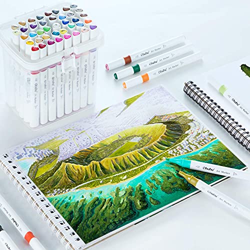 Ohuhu Marker Pads Art Sketchbooks for Markers, 11.7-inch x 8.3-inch