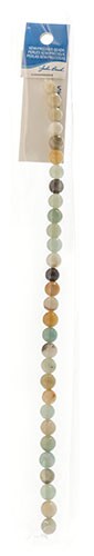 Earth&#x27;s Jewel 7&#x22; Amazonite Natural Semi-Precious Strung Bead