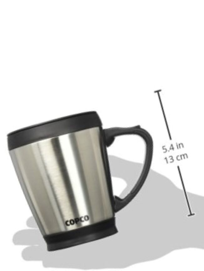 Desktop Stainless Steel Coffee Mug With Easy Grip Handle