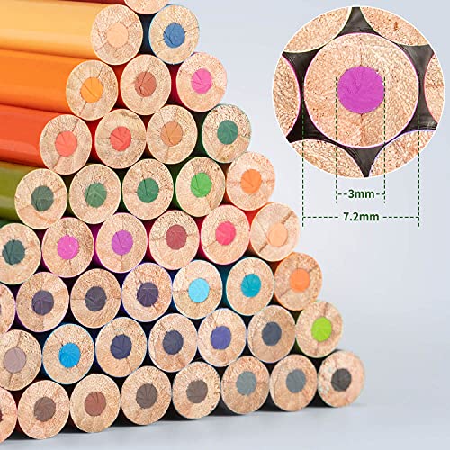 Colored Pencils Color Pencil Set for adult Coloring book Gifts for kids &#x26; Adults 50 count
