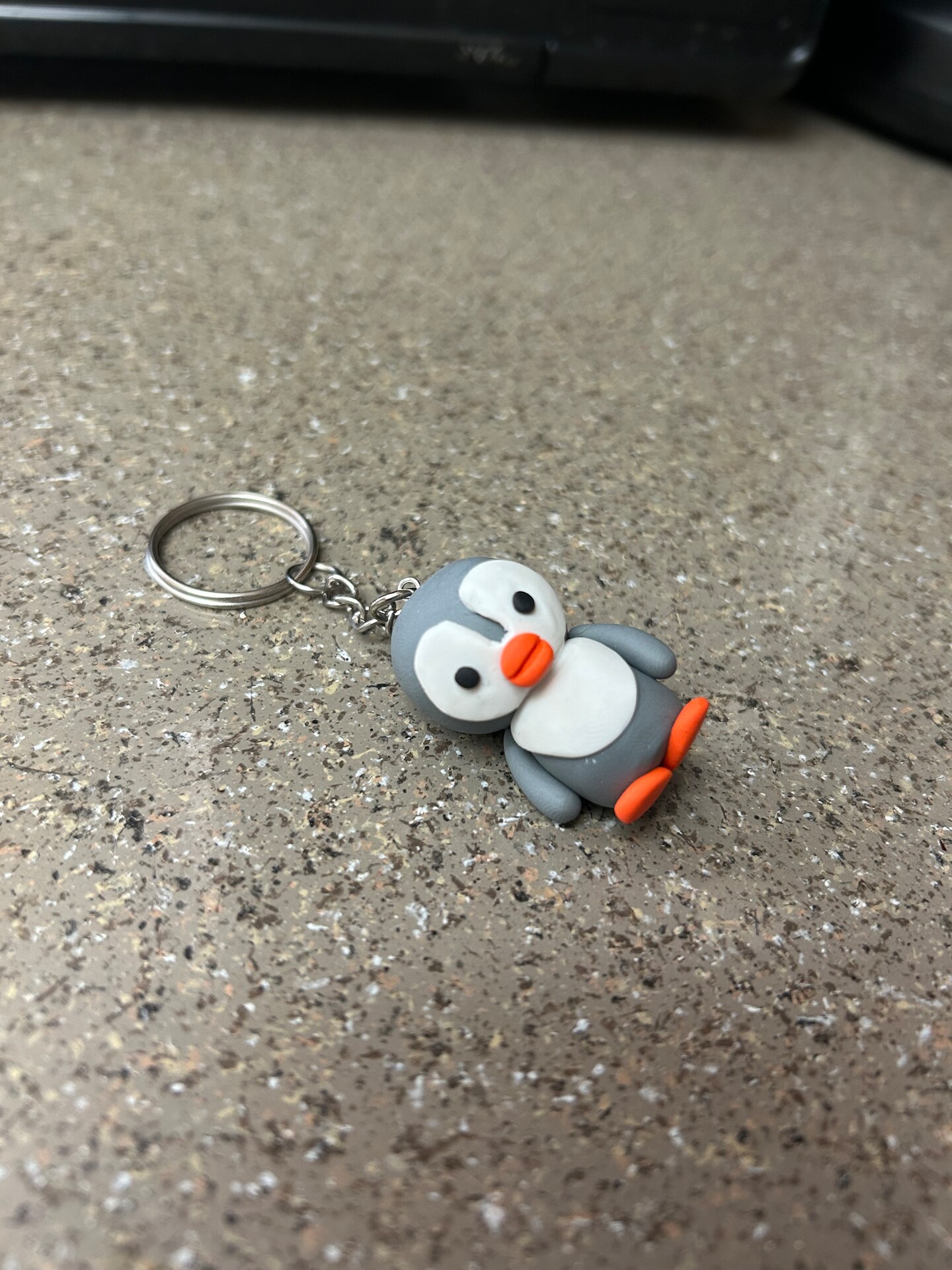 cute penguin keychain made with clay MakerPlace by Michaels
