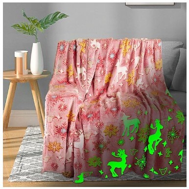 Christmas Blankets & Throws for Children, Girls, Boys, and Women Soft Christmas Blanket for Kids/Girls/Boys/Women, Red Christmas Throw Blanket for Couch, Birthday Gifts 40"x60"