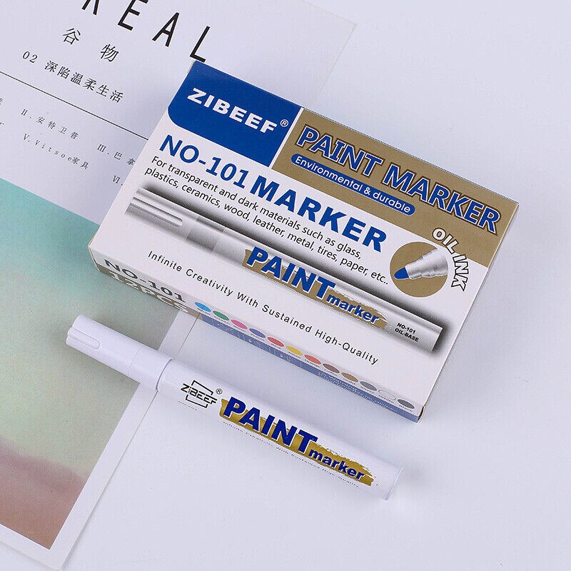 Kitcheniva Permanent Paint Marker Pen Waterproof Rubber Metal Wood