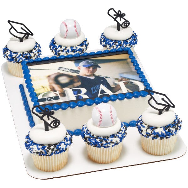 Graduation Icons DecoPics Cupcake Decoration, 12ct