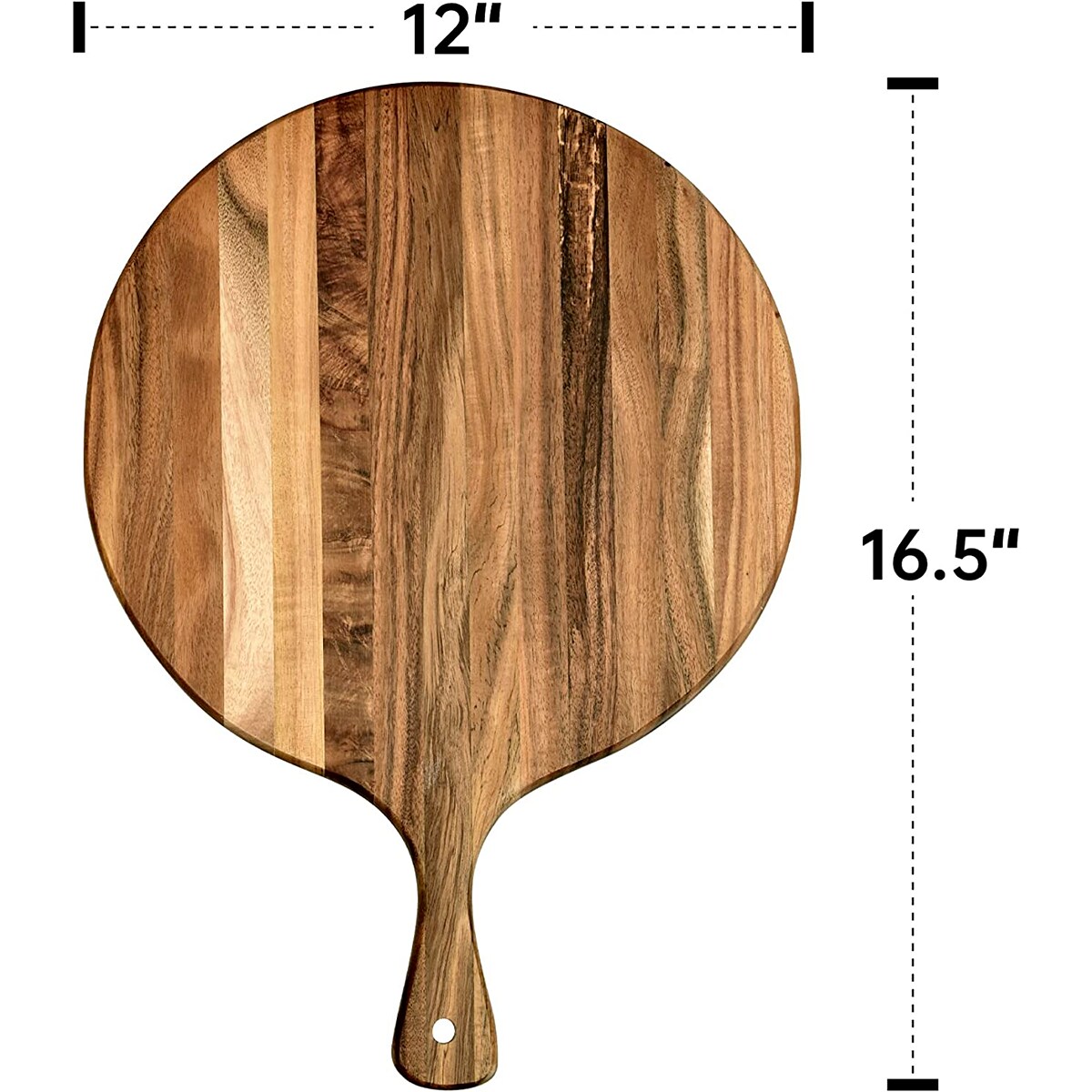 16x12 Inches Round Cutting Board with Handle
