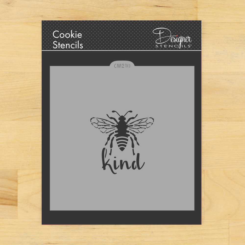 Bee Kind Cookie & Craft Stencil | CM210 by Designer Stencils | Cookie ...