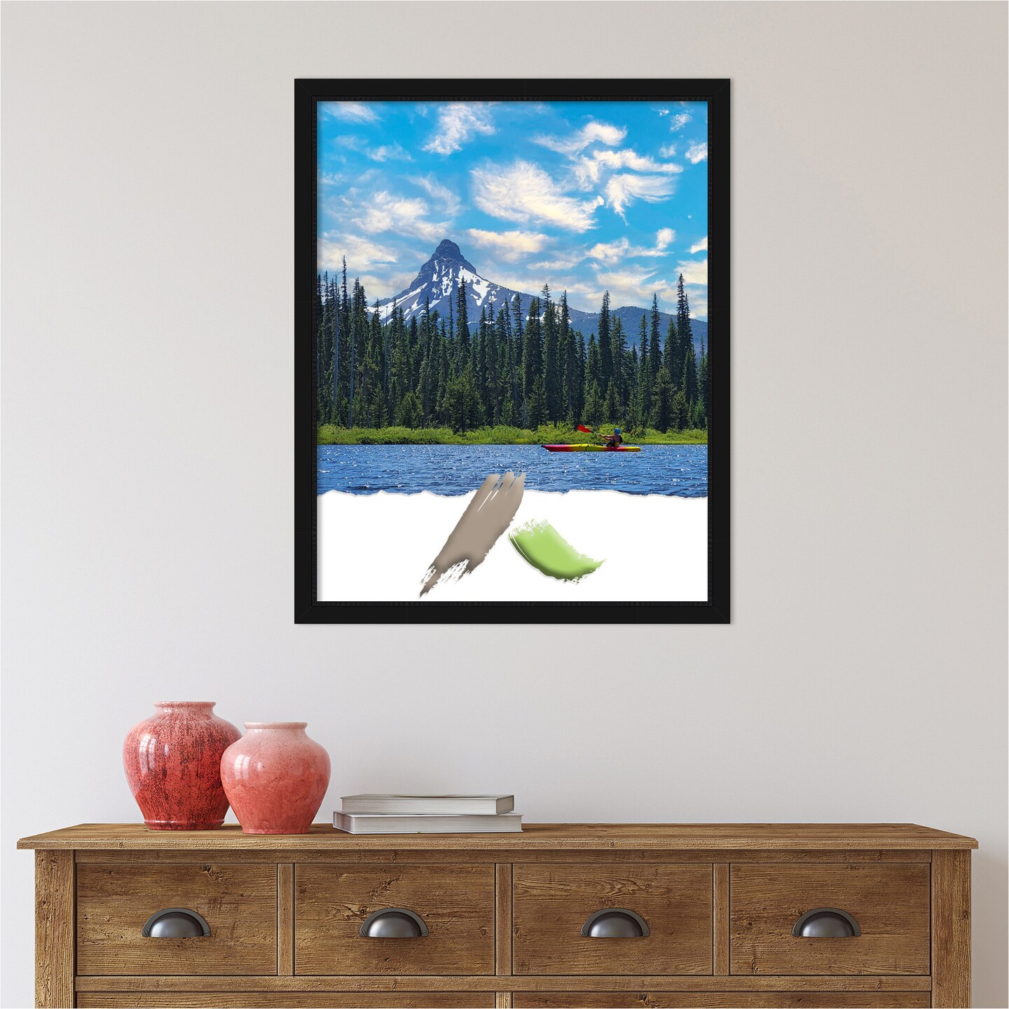 Avon Black Narrow Picture Frame, Photo Frame, Art Frame