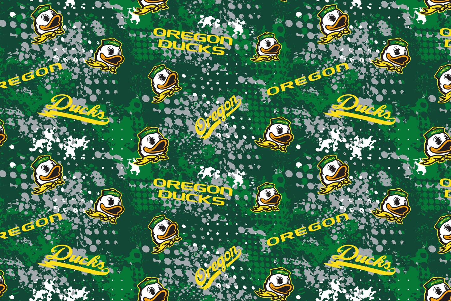 Sykel Enterprises-University of Oregon Cotton Fabric-Oregon Ducks ...