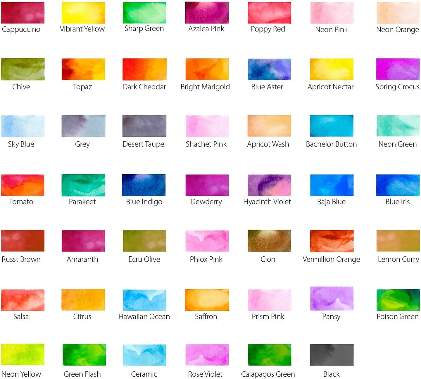 Ohuhu Watercolor Brush Markers Pen, 24 Colors/ 48 Colors, Water Based Drawing Marker Brushes W/A Blending Aqua Pen, Water Soluble for Adult Coloring Books Comic Calligraphy