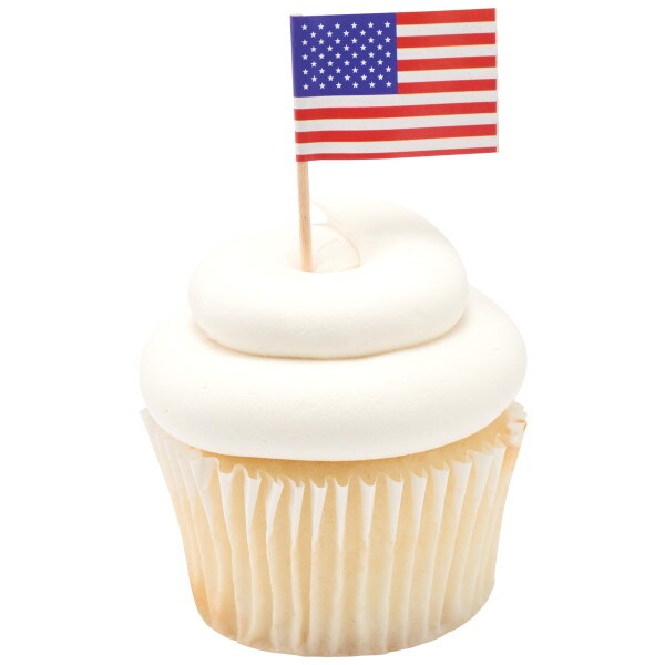 American Flag DecoPics Cupcake Decoration, 12ct