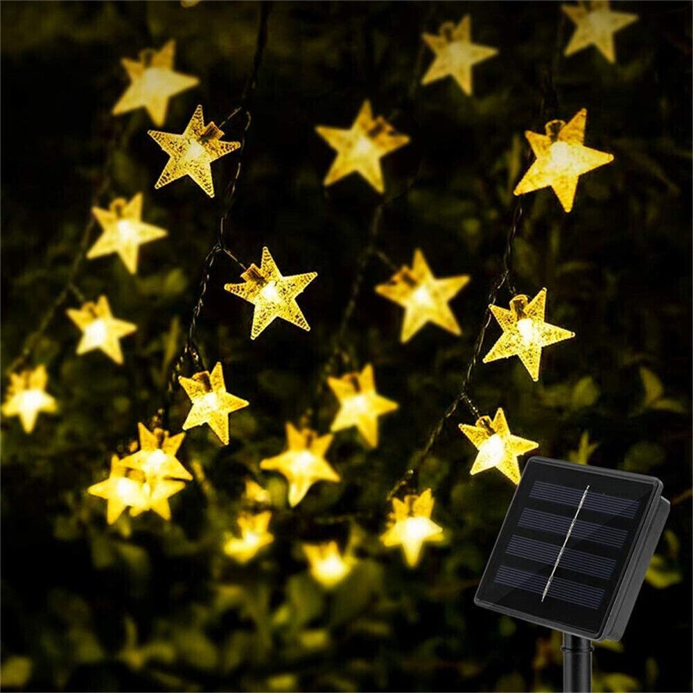 Kitcheniva Outdoor Solar Star LED Fairy String Lights