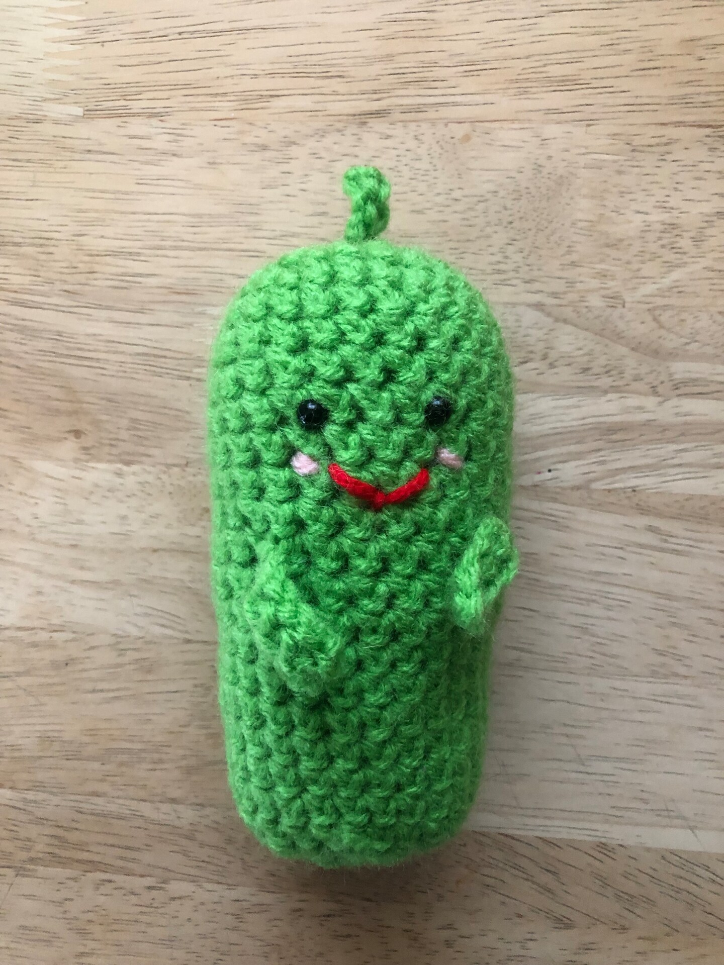  Emotional Support Pickle,Emotional Support Pickle Emotional  Support Crochet Emotional Support （10 Piece Set） (with Base) : Toys & Games
