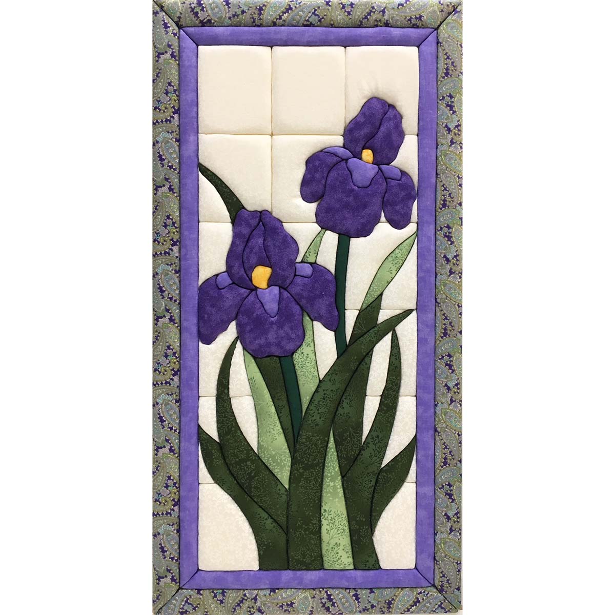 Quilt Magic  Irises No-Sew Quilt Kit
