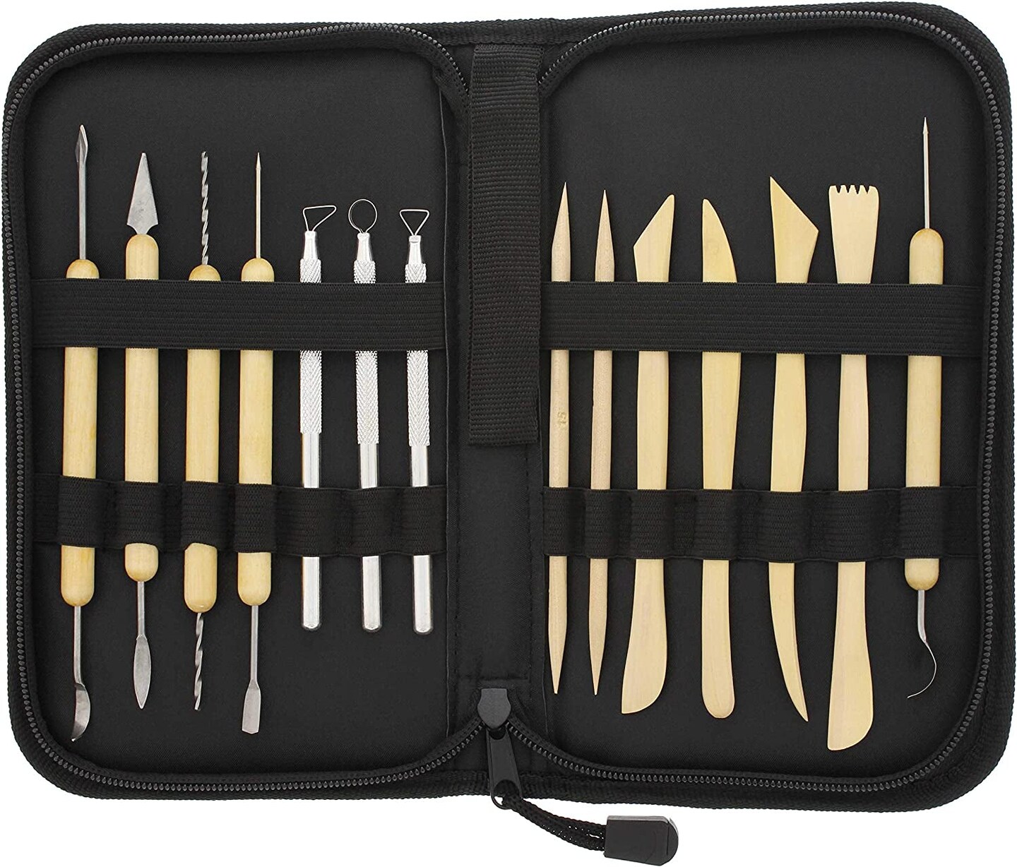 26Piece Pottery & Clay Sculpting Tool Sets with Canvas Cases Michaels