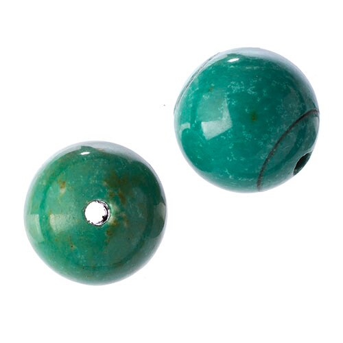Earth's Jewel 10mm Turquoise Green Dyed Stabilized Semi-Precious Strung Bead
