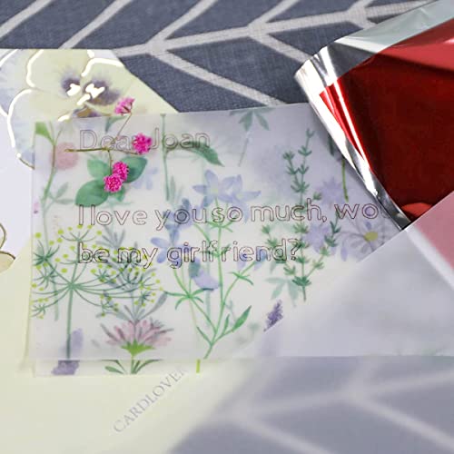 7 Assorted Colors Transfer Foil Paper Bundle for Cricut Foil Transfer Kit/Spellbinders/Foil Quill/Heat Foil Pen,12inx9.84ft Heat Transfer Foil Roll, Hot Foil Roll Transfer Foil Roll for Craft