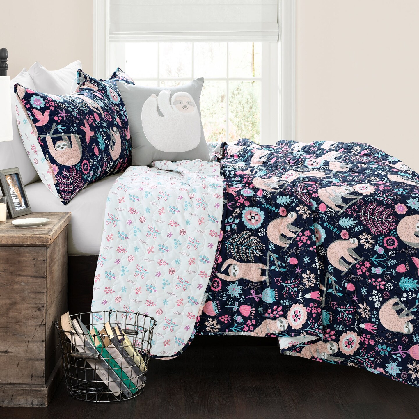 Hygge Sloth Quilt Set