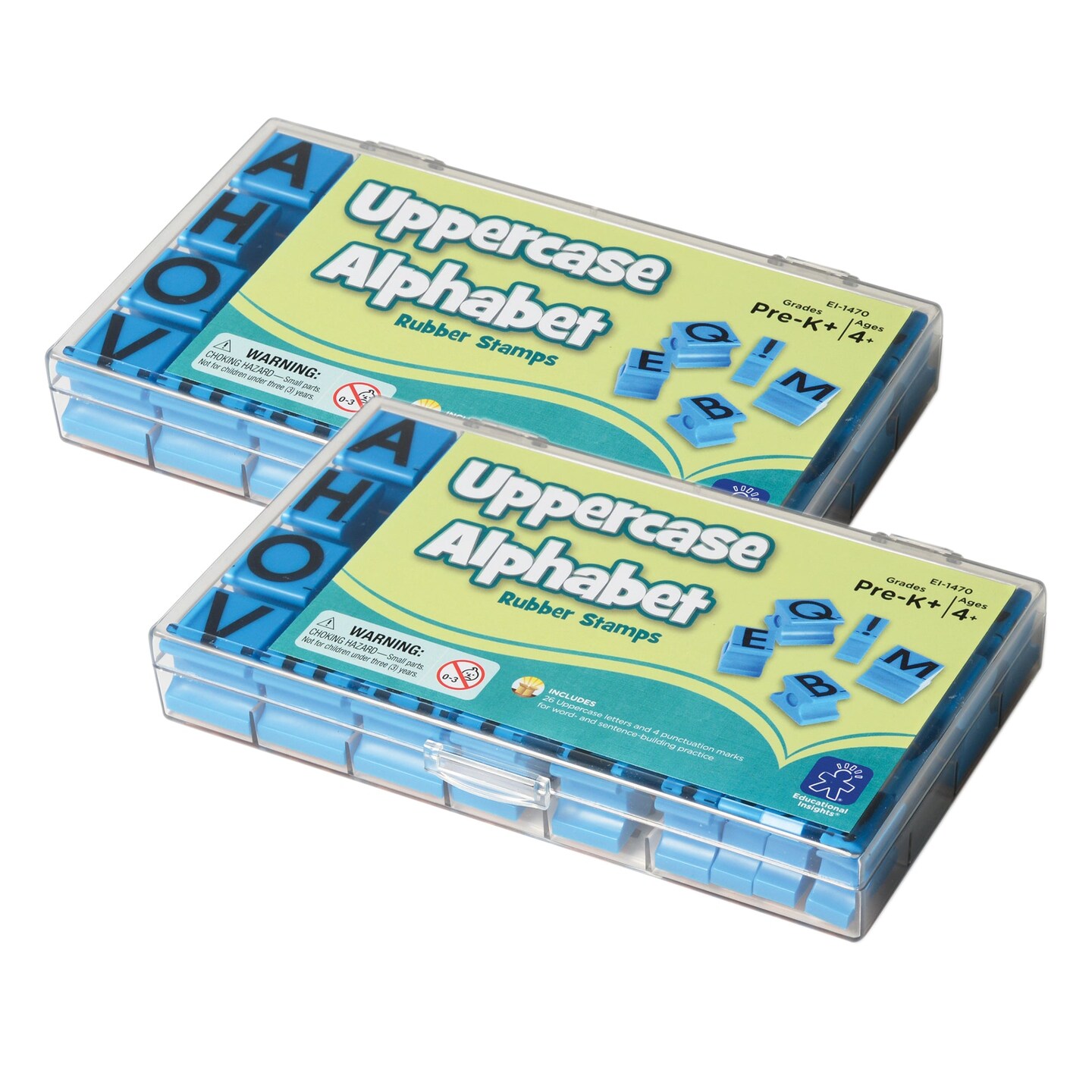 Alphabet Rubber Stamps, Uppercase, 5/8", 30 Per Set, 2 Sets Michaels