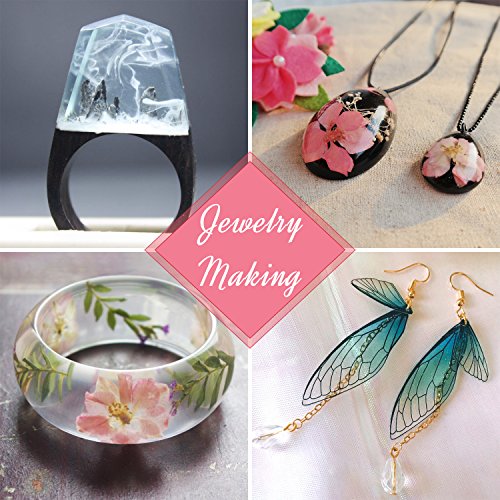 UV Resin - 200g Crystal Clear Ultraviolet Curing UV Resin for DIY Jewelry Making, Craft Decoration - Hard Transparent Glue Solar Cure Sunlight Activated Resin for Casting &#x26; Coating