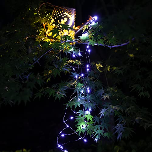 Solar Watering can with Lights, Unique Gifts for Mom Grandma Women Birthday, Waterproof Gardening Gifts Watering Can with Cascading Lights Outdoor Decor for Garden Patio Yard Pathway Backyard