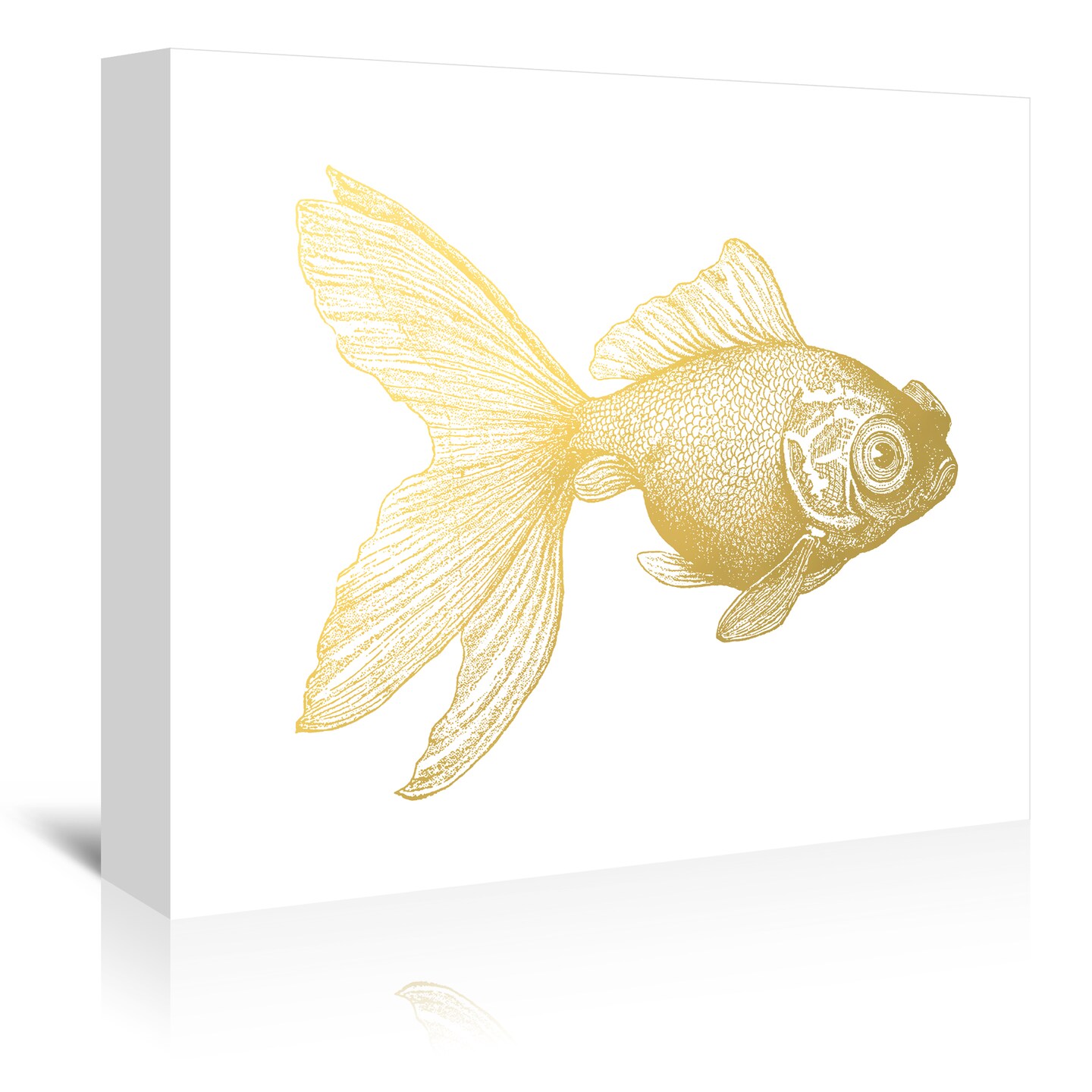 Goldy The Gold Fish by Adams Ale  Gallery Wrapped Canvas - Americanflat