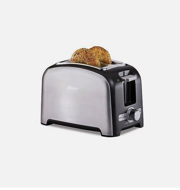 Oster 2153501 2 Slice Wide Slot Toaster in Brushed Stainless Steel