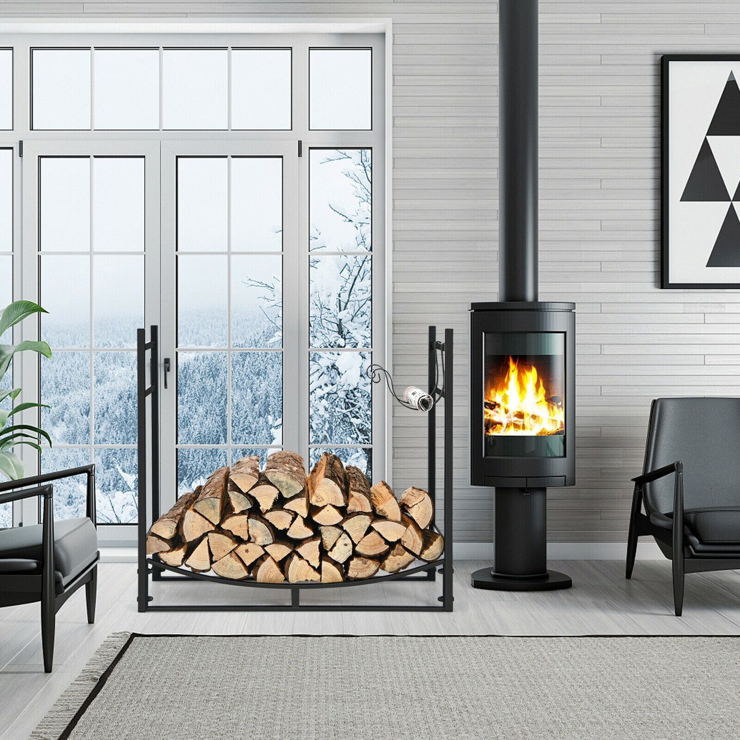 Fire rack best sale for fireplace