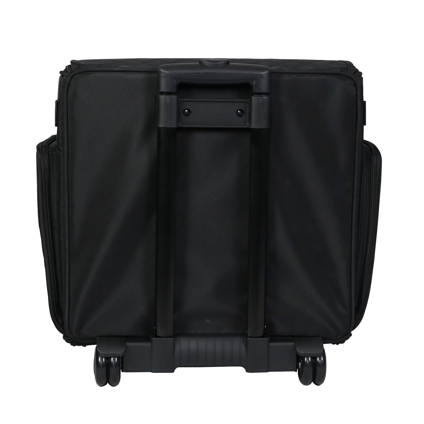 Deluxe Collapsible Rolling Scrapbook Case, Black Quilted