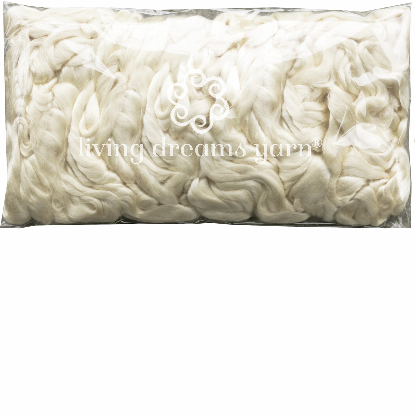 2oz Mulberry Silk Fiber: Premium Grade Natural Unbleached Pure White Undyed Combed Top Roving