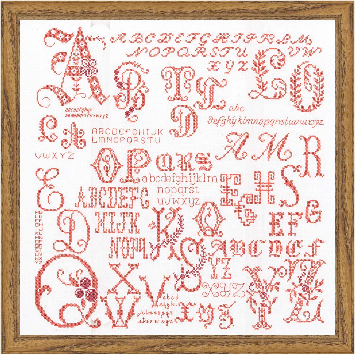 Thea Gouverneur Antique Character Sampler Counted Cross-Stitch Kit