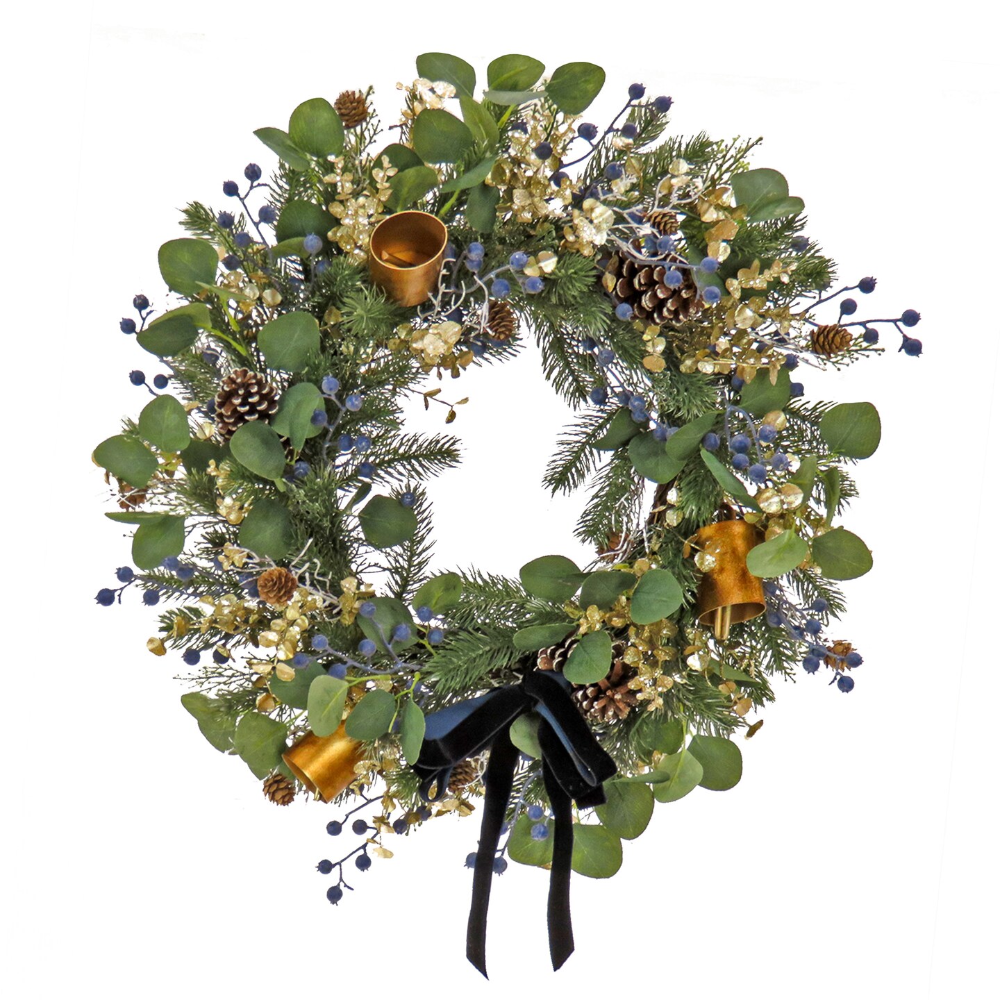 National Tree Company 28&#x22; HGTV Home Collection Swiss Chic Wreath